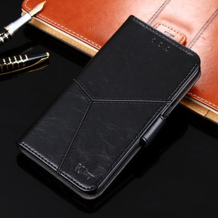 Geometric Stitching Horizontal Flip TPU + PU Leather Case with Holder & Card Slots & Wallet For iPhone 12(Black)-garmade.com