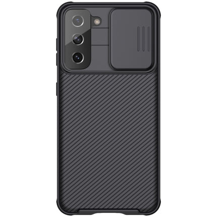 For Samsung Galaxy S21 5G NILLKIN Black Mirror Pro Series Camshield Full Coverage Dust-proof Scratch Resistant Phone Case(Black)-garmade.com