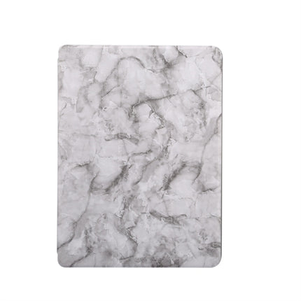For iPad 10.2 inch Marble Texture Pattern Horizontal Flip Leather Case, with Three-folding Holder & Pen Slot & Sleep / Wake-up Function(Black Grey)-garmade.com