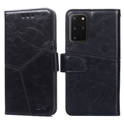 For Samsung Galaxy S20+ Geometric Stitching Horizontal Flip TPU + PU Leather Case with Holder & Card Slots & Wallet(Black)-garmade.com