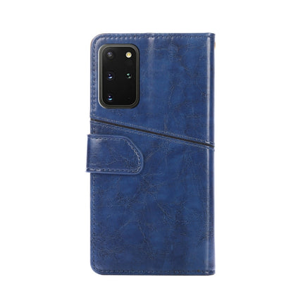 For Samsung Galaxy S20+ Geometric Stitching Horizontal Flip TPU + PU Leather Case with Holder & Card Slots & Wallet(Blue)-garmade.com