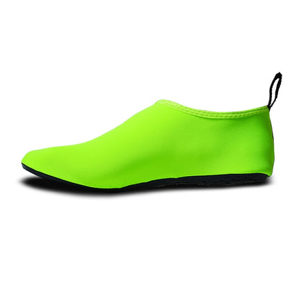 Non-slip Wear-resisting Thick Rubber Sole Diving Shoes and Socks, One Pair, Size:M (Green)-garmade.com