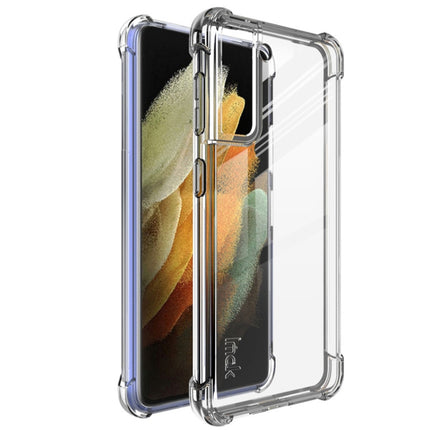 For Samsung Galaxy S21 5G IMAK All-inclusive Shockproof Airbag TPU Case with Screen Protector(Transparent)-garmade.com