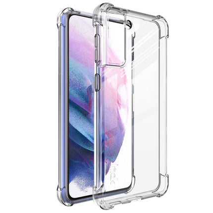 For Samsung Galaxy S21 Plus 5G IMAK All-inclusive Shockproof Airbag TPU Case with Screen Protector(Transparent)-garmade.com