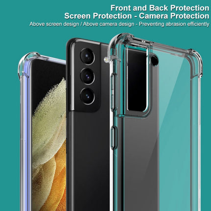 For Samsung Galaxy S21 Plus 5G IMAK All-inclusive Shockproof Airbag TPU Case with Screen Protector(Transparent)-garmade.com