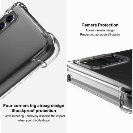 For Samsung Galaxy S21 Plus 5G IMAK All-inclusive Shockproof Airbag TPU Case with Screen Protector(Transparent)-garmade.com