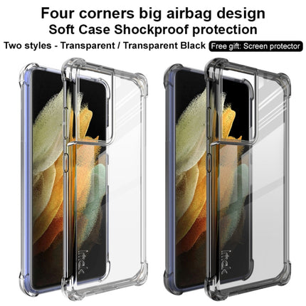 For Samsung Galaxy S21 Ultra 5G IMAK All-inclusive Shockproof Airbag TPU Case with Screen Protector(Transparent)-garmade.com