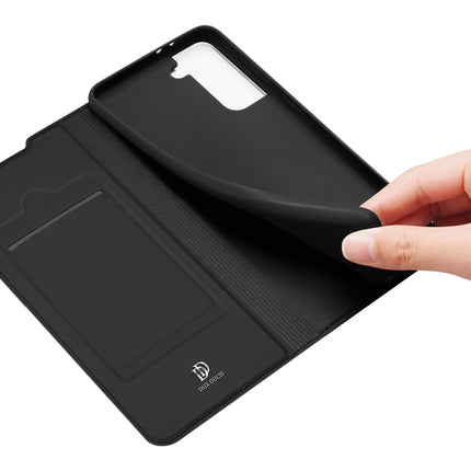 For Samsung Galaxy S21 5G DUX DUCIS Skin Pro Series Horizontal Flip PU + TPU Leather Case with Holder & Card Slots(Black)-garmade.com