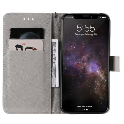 For iPhone 11 Pro Max 3D Painted Pattern Horizontal Flip Leather Case, with Wallet & Holder & Card Slots & Lanyard(Purple Butterfly)-garmade.com