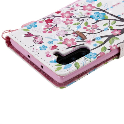 For Galaxy Note 10 3D Painted Pattern Horizontal Flip Leather Case, with Wallet & Holder & Card Slots & Lanyard(Girl Under The Tree)-garmade.com