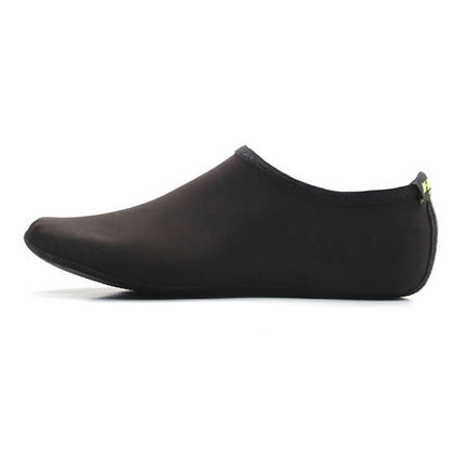 3mm Non-slip Rubber Embossing Texture Sole Solid Color Diving Shoes and Socks, One Pair, Size:S (Black)-garmade.com