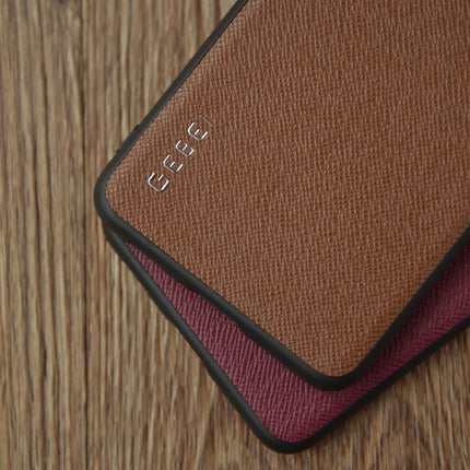 For Samsung Galaxy S21 5G GEBEI Full-coverage Shockproof Leather Protective Case(Brown)-garmade.com