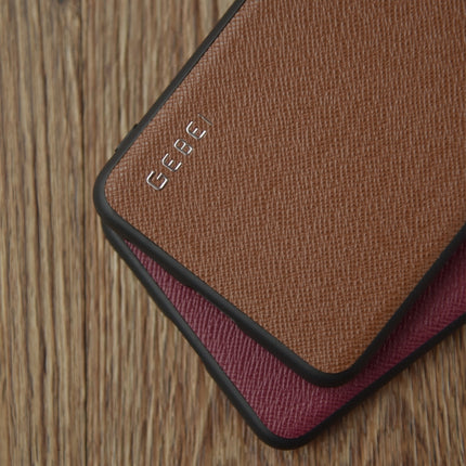 For Samsung Galaxy S21+ 5G GEBEI Full-coverage Shockproof Leather Protective Case(Brown)-garmade.com