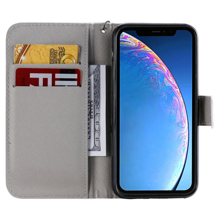 For iPhone 11 Pro Painted Pattern Horizontal Flip Leather Case, with Wallet & Holder & Card Slots & Lanyard(Skull)-garmade.com