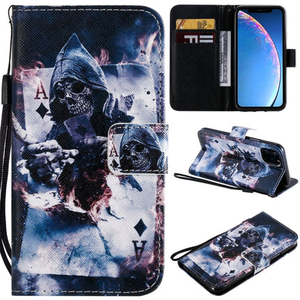 For iPhone 11 Pro Painted Pattern Horizontal Flip Leather Case, with Wallet & Holder & Card Slots & Lanyard(Magician)-garmade.com