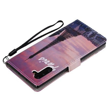 For Galaxy Note 10 Painted Pattern Horizontal Flip Leather Case, with Wallet & Holder & Card Slots & Lanyard(Tower)-garmade.com