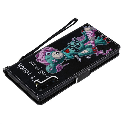 For Galaxy Note 10 Painted Pattern Horizontal Flip Leather Case, with Wallet & Holder & Card Slots & Lanyard(One-eyed Mouse)-garmade.com