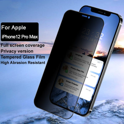 IMAK HD Anti-spy Tempered Glass Protective Film For iPhone 12 Pro Max-garmade.com