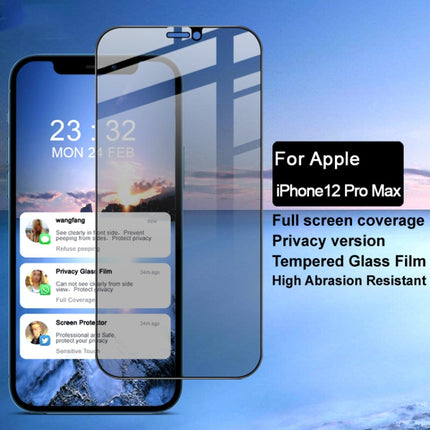 IMAK HD Anti-spy Tempered Glass Protective Film For iPhone 12 Pro Max-garmade.com