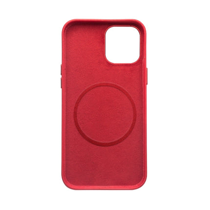 QIALINO Nappa Leather Shockproof Magsafe Case For iPhone 12 mini(Red)-garmade.com