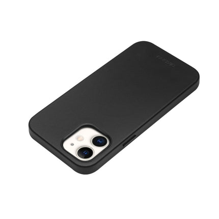 QIALINO Nappa Leather Shockproof Magsafe Case For iPhone 12 mini(Black)-garmade.com