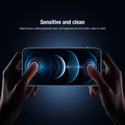 NILLKIN 2 in 1 HD Full Screen Tempered Glass Film + Camera Protector Set For iPhone 12 Pro Max-garmade.com