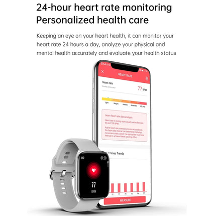 G69 1.69 inch Square Color Screen IP68 Waterproof Smart Watch, Support Blood Pressure Monitoring / Sleep Monitoring / Heart Rate Monitoring, Style: Steel Strap(Black)-garmade.com