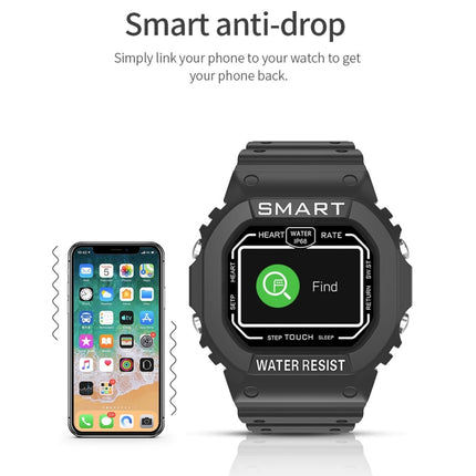 K16 1.14 inch TFT Color Screen IP68 Waterproof Smart Watch, Support Bluetooth Music / Sleep Monitoring / Heart Rate Monitoring(Colorful)-garmade.com