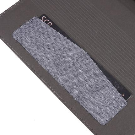 For Samsung Galaxy Tab S8+ / Tab S8 Plus / Tab S7 FE / Tab S7+ / T970 Horizontal Flip TPU + Fabric PU Leather Protective Case with Name Card Clip(Black)-garmade.com