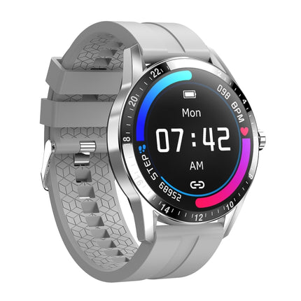 G20 1.3 inch IPS Color Screen IP67 Waterproof Smart Watch, Support Blood Oxygen Monitoring / Sleep Monitoring / Heart Rate Monitoring, Style: Silicone Strap(Grey)-garmade.com