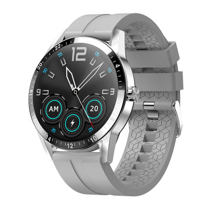 G20 1.3 inch IPS Color Screen IP67 Waterproof Smart Watch, Support Blood Oxygen Monitoring / Sleep Monitoring / Heart Rate Monitoring, Style: Silicone Strap(Grey)-garmade.com