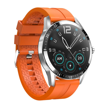 G20 1.3 inch IPS Color Screen IP67 Waterproof Smart Watch, Support Blood Oxygen Monitoring / Sleep Monitoring / Heart Rate Monitoring, Style: Silicone Strap(Orange)-garmade.com