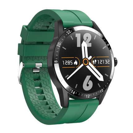 G20 1.3 inch IPS Color Screen IP67 Waterproof Smart Watch, Support Blood Oxygen Monitoring / Sleep Monitoring / Heart Rate Monitoring, Style: Silicone Strap(Green)-garmade.com