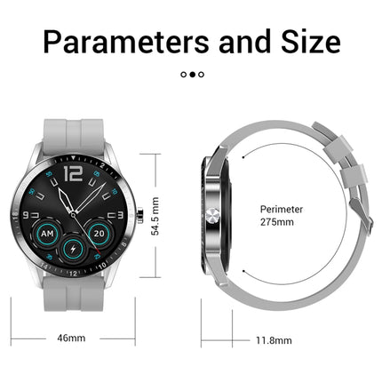 G20 1.3 inch IPS Color Screen IP67 Waterproof Smart Watch, Support Blood Oxygen Monitoring / Sleep Monitoring / Heart Rate Monitoring, Style: Silicone Strap(Green)-garmade.com