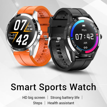 G20 1.3 inch IPS Color Screen IP67 Waterproof Smart Watch, Support Blood Oxygen Monitoring / Sleep Monitoring / Heart Rate Monitoring, Style: Silicone Strap(Grey)-garmade.com