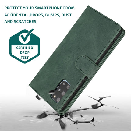 For Samsung Galaxy S20+ Skin-feel Crazy Horse Texture Zipper Wallet Bag Horizontal Flip Leather Case with Holder & Card Slots & Wallet & Lanyard(Dark Green)-garmade.com