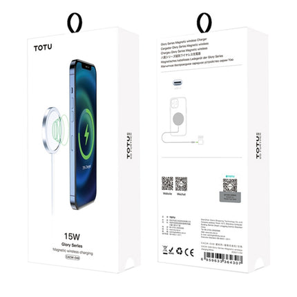 TOTUDESIGN CACW-048 Glory Series 15W Max Magnetic Wireless Charger(White)-garmade.com