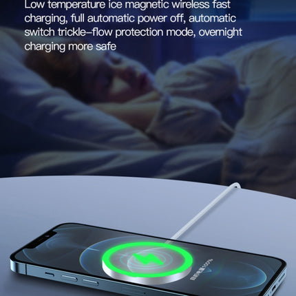 TOTUDESIGN CACW-048 Glory Series 15W Max Magnetic Wireless Charger(White)-garmade.com