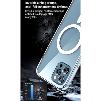 TOTUDESIGN AA-160 Crystal Shield Series MagSafe Transparent Case For iPhone 12 / 12 Pro-garmade.com