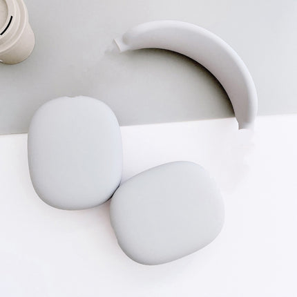 3 in 1 Headset Silicone Protective Case for AirPods Max(White)-garmade.com