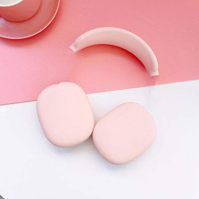3 in 1 Headset Silicone Protective Case for AirPods Max(Pink)-garmade.com