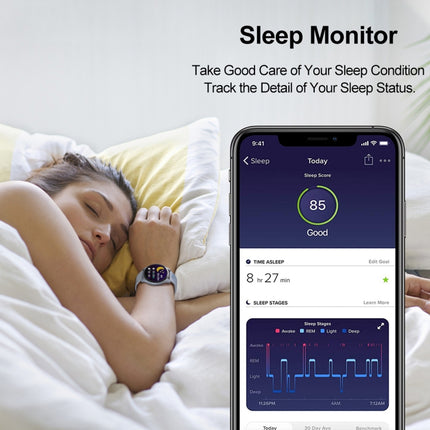 T88 1.28 inch TFT Color Screen IP67 Waterproof Smart Watch, Support Body Temperature Monitoring / Sleep Monitoring / Heart Rate Monitoring(Blue)-garmade.com
