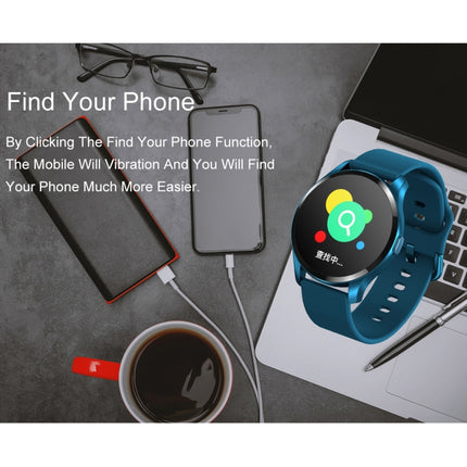 T88 1.28 inch TFT Color Screen IP67 Waterproof Smart Watch, Support Body Temperature Monitoring / Sleep Monitoring / Heart Rate Monitoring(Blue)-garmade.com