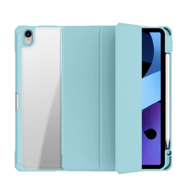 Mutural Pinyue Series PC + TPU Horizontal Flip Leather Case with Holder & Pen Slot & Sleep / Wake-up Function For iPad Air 2022 / 2020 10.9(Sky Blue)-garmade.com