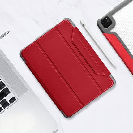 Mutural Yagao Series PC Horizontal Flip Leather Case with Holder & Pen Slot For iPad Air 2022 / 2020 10.9(Red)-garmade.com