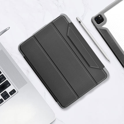 Mutural Yagao Series PC Horizontal Flip Leather Case with Holder & Pen Slot For iPad Air 2022 / 2020 10.9(Grey)-garmade.com