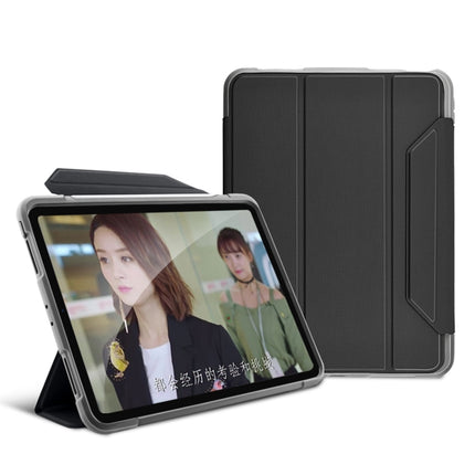 Mutural Yagao Series PC Horizontal Flip Leather Case with Holder & Pen Slot For iPad Air 2022 / 2020 10.9(Grey)-garmade.com