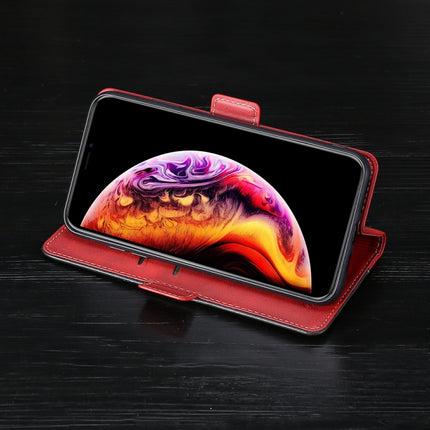 Retro Texture Contrast Color Side Buckle Horizontal Flip Leather Case with Holder & Card Slots & Wallet For iPhone 6 Plus / 6s Plus(Red)-garmade.com