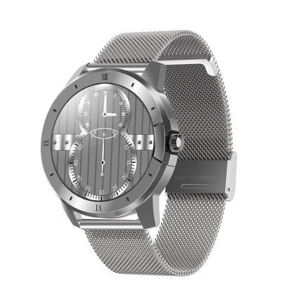 MX12 1.3 inch IPS Color Screen IP68 Waterproof Smart Watch, Support Bluetooth Call / Sleep Monitoring / Heart Rate Monitoring, Style:Steel Strap(Silver)-garmade.com