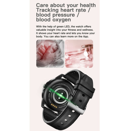 MX12 1.3 inch IPS Color Screen IP68 Waterproof Smart Watch, Support Bluetooth Call / Sleep Monitoring / Heart Rate Monitoring, Style:Steel Strap(Silver)-garmade.com